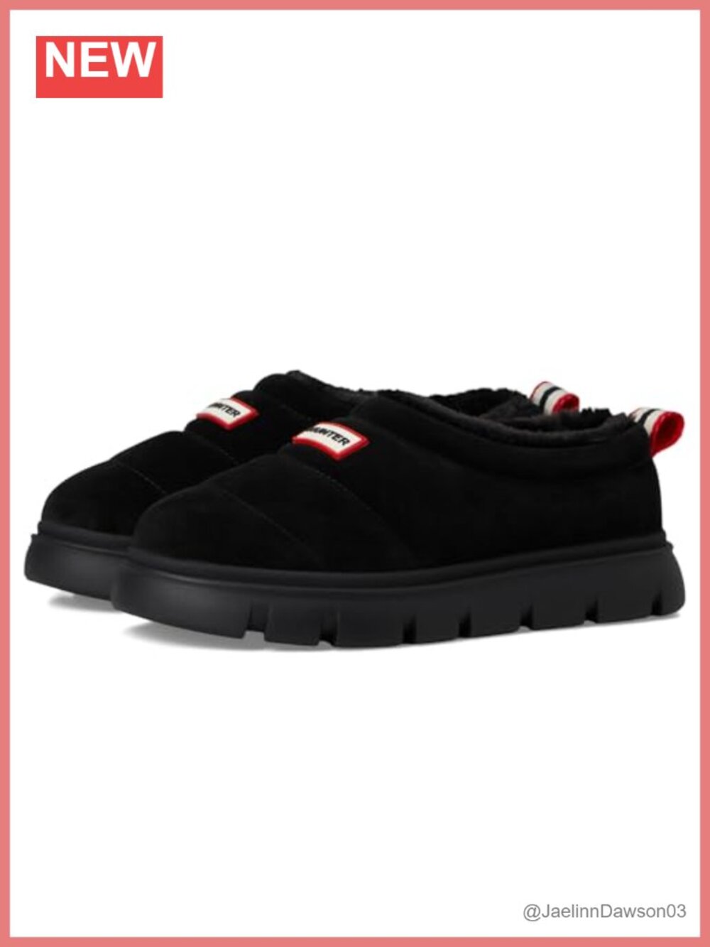 Waterproof Fleece Lined Suede Mule Slip-On Comfort Shoe